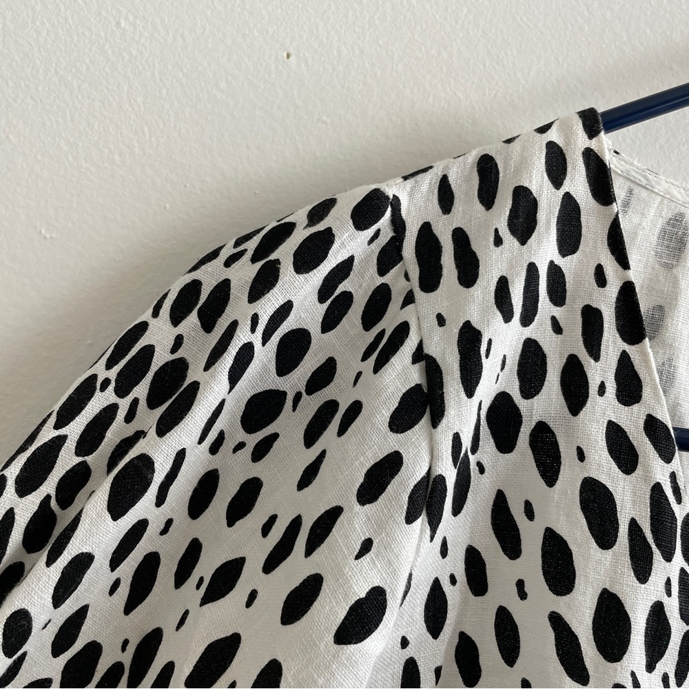 Reformation dalmation print corset Finnegan top size 6 - Picture 4 of 5